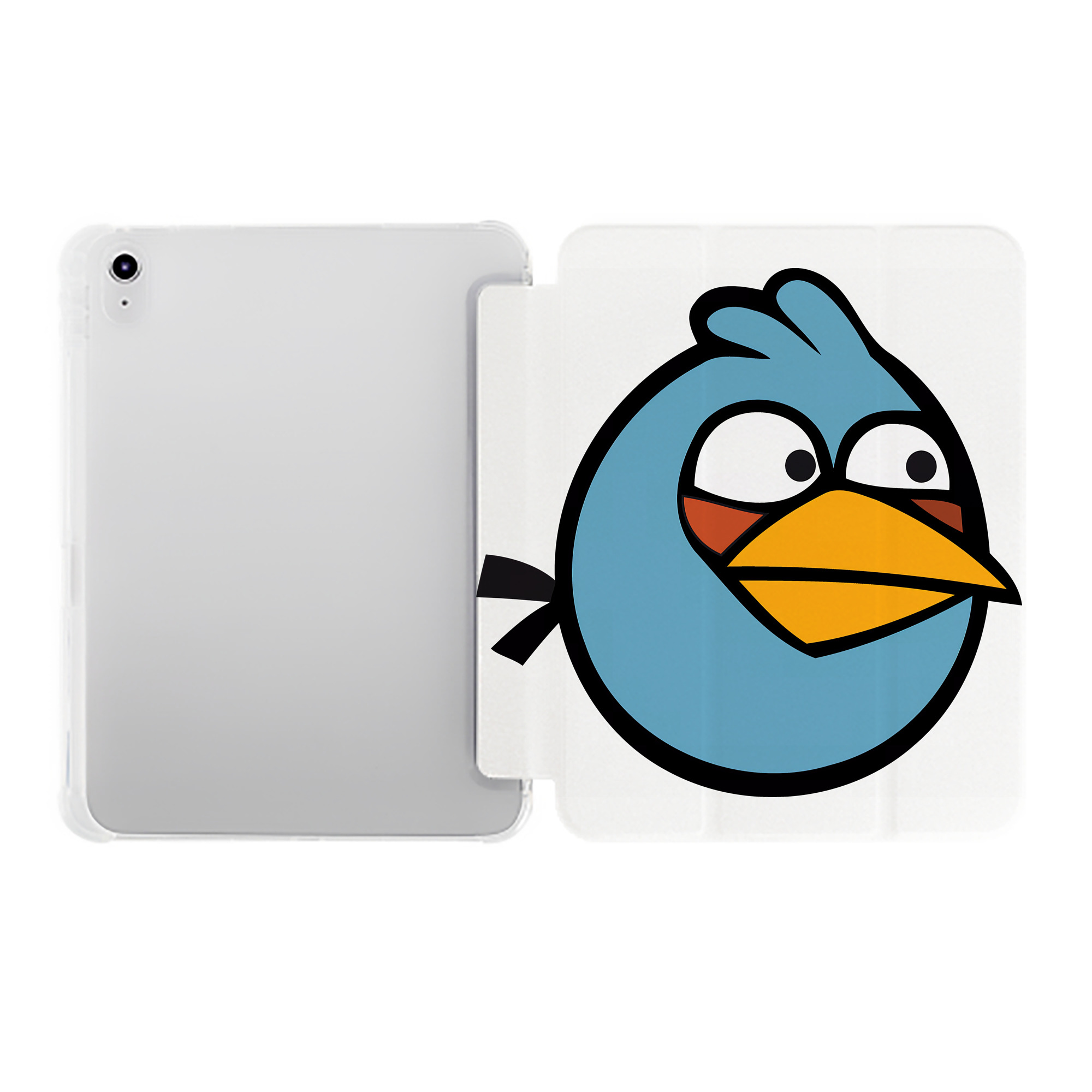 （画像用） Angry Birds アングリーバード IPad ケース ペン収納付き 三つ折りスタンド PUレザー×シリコン 対応機種9.5/10.5/10.9インチ